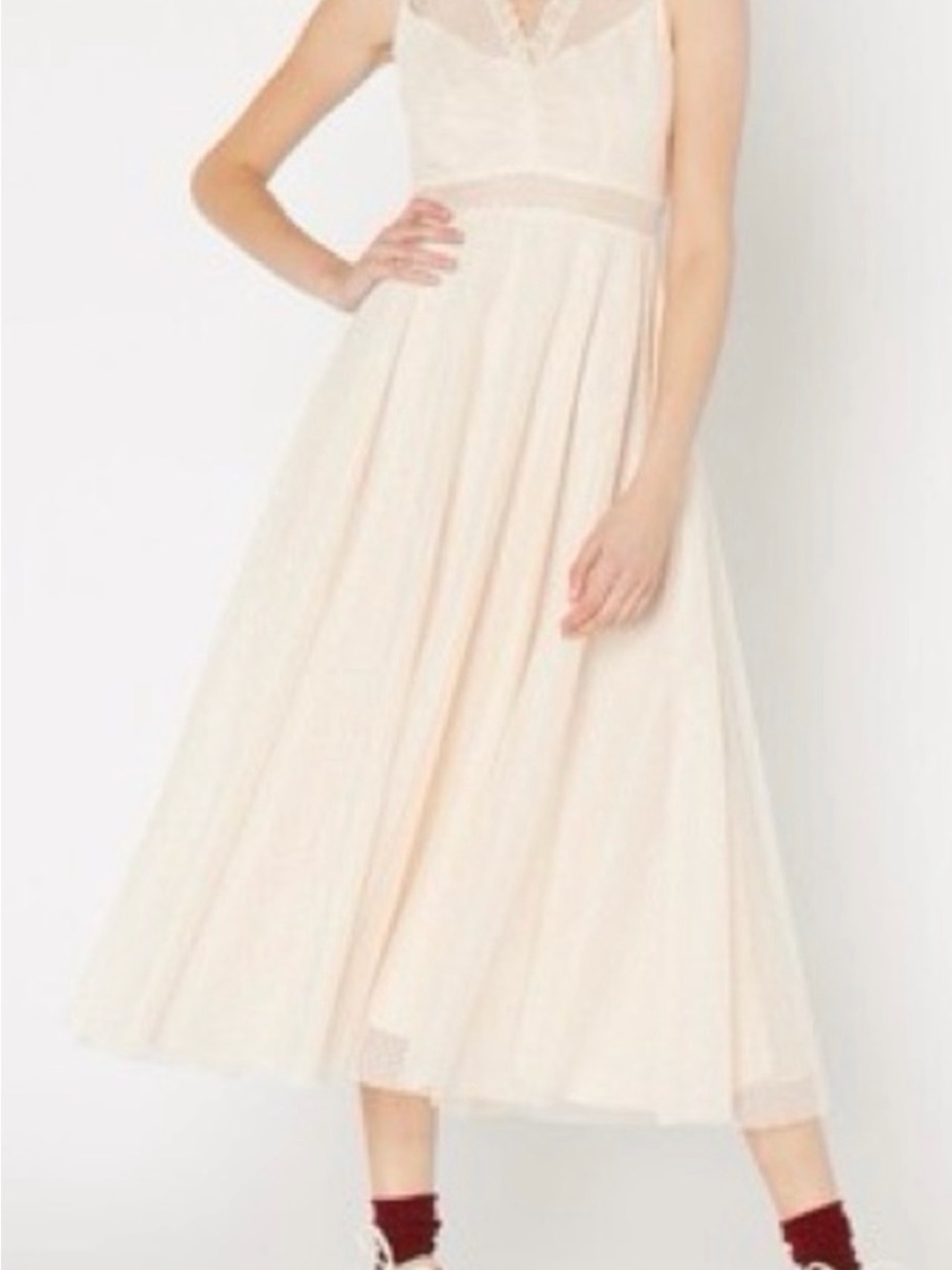 Sandro Cassie Lace Midi Dress - Picture 8 of 9